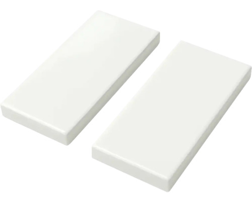 Dve biele obdĺžnikové dlaždice