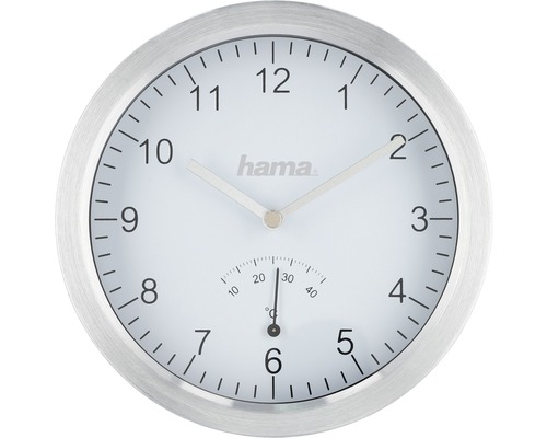Nástenné hodiny Hama s teplomerom