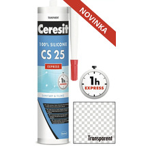 Ceresit silikón CS 25 sanitárny a obkladový transparentný