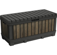Plastový úložný box so vzhľadom dreva