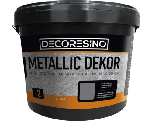 Vedro metalickej dekoračnej interiérovej farby