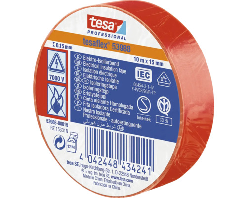 Tesa elektroizolačná páska, 10 metrov krát 15 milimetrov