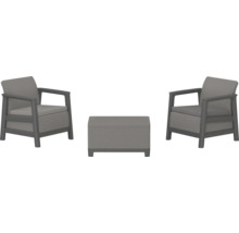 Sada záhradného nábytku s dvomi kreslami a stolom