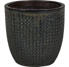 Keramická nádoba na rastliny so štruktúrovaným povrchom