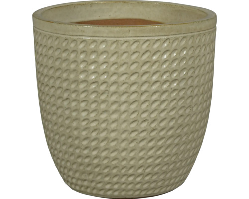 Keramický kvetináč s bodkovaným vzorom