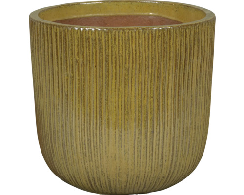 Ryhovaný keramický kvetináč