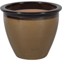 Hnedý keramický kvetináč do záhrady alebo interiéru