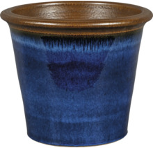 Modrý keramický kvetináč