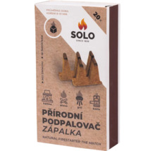 Balenie podpaľovačov Solo s podpaľovačmi z drevitej vlny pre krby, kachle, grily a kotly