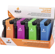 Displej s 16 plniteľnými zapaľovačmi do domácnosti