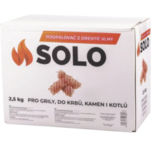 SOLO podpaľovač z drevitej vlny, 2,5 kg, pre grily, krby, kachle a kotly