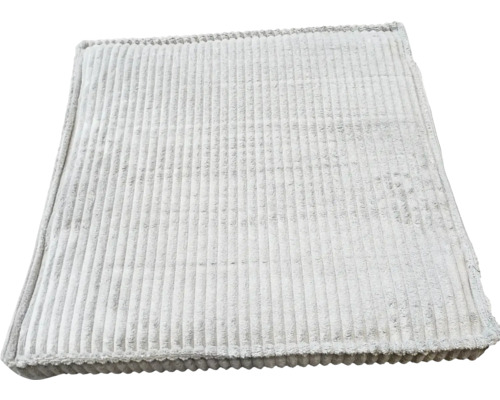 Sivý menčestrový poťah na sedák