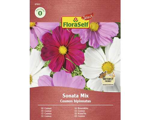 Balíček semien FloraSelf Cosmos bipinnatus Sonata Mix