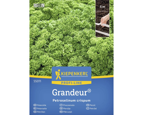 Semená petržlenu značky Kiepenkerl, odroda Grandeur, 5-metrový riadok na siatie