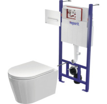 Závesné WC s splachovacou nádržou a montážnym rámom