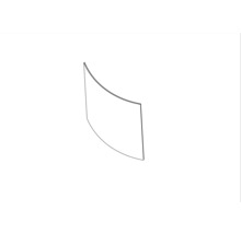 Zakrivený sprchový panel