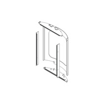 Rozkreslený nákres sprchovacieho kúta pre montáž v kúpeľni