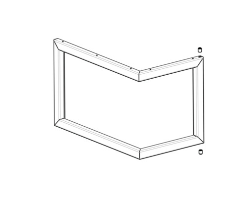 Výkres rámu nábytkovej skrine