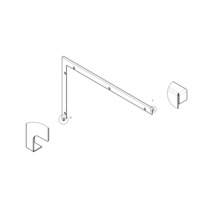 Ilustrácia rohového spoja s zodpovedajúcimi krycími krytkami