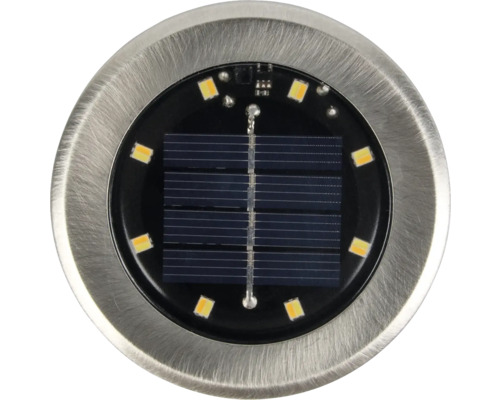 Zápustné bodové svietidlo so solárnym panelom