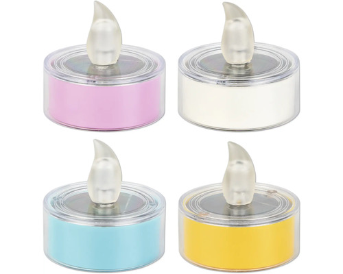 Viacfarebné LED čajové sviečky