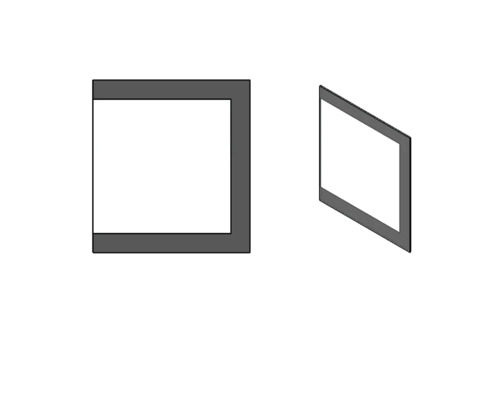 Obrázok dvoch obdĺžnikových rámov