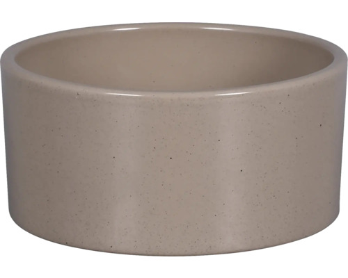 Žardinka ZEUS GRANIT ø 18 cm sivočierna lesklá Keramický kvetináč