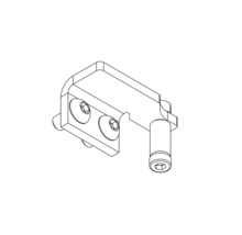 Výkres držiaka so skrutkami