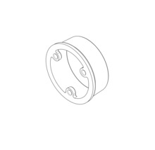 Rúrkový konektor s tromi upevňovacími otvormi