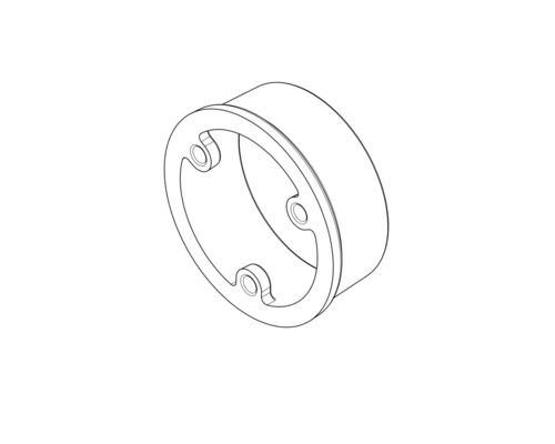 Rúrkový konektor s tromi upevňovacími otvormi