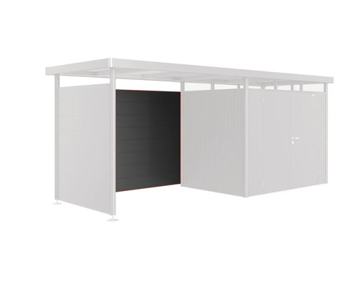 Záhradný domček s bočnou stenou