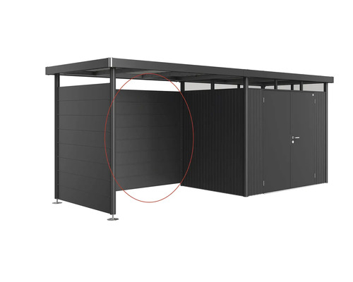 Kovová garáž na bicykle s úložným priestorom