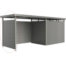 Kovový záhradný domček s rovnou strechou na uskladnenie záhradného náradia