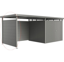 Kovový úložný priestor s plochou strechou a bočnými stenami