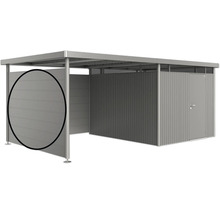 Kovový skladovací priestor s dverami