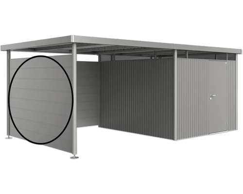 Kovový skladovací priestor s dverami