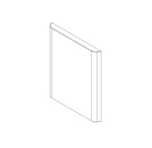 Nákres bočnej steny kúpeľne