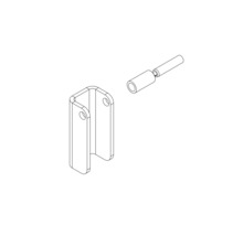 Kovová konzola s kolíkom