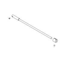 Tyčový prvok s pridruženými malými dielmi.