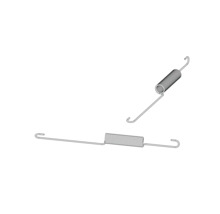 Dve ťažné pružiny s háčikmi