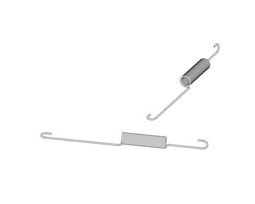 Dve ťažné pružiny s háčikmi