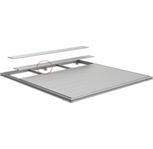 Hliníková spodná konštrukcia terasy s nastaviteľnými nožičkami