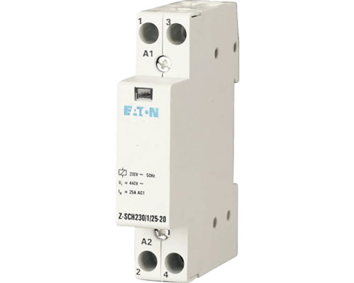 Inštalačný stýkač Eaton 120853 25A, 2Z, 1P Stykač Eaton Z-SCH230/1/25-20