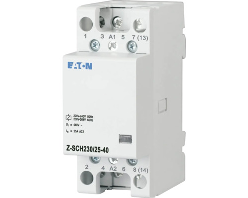 Inštalačný stýkač Eaton 248847 25A, 4Z, 3P Logo Eaton, stýkač pre rozvádzač