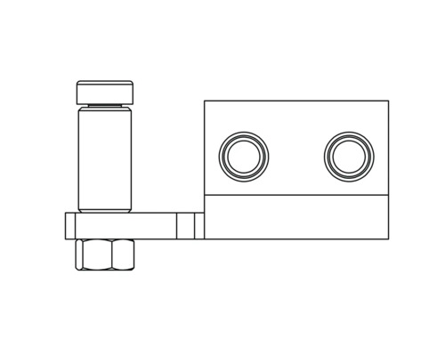 Nákres rohového spoja pre pracovný stôl