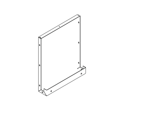 Kovová doska s montážnymi otvormi