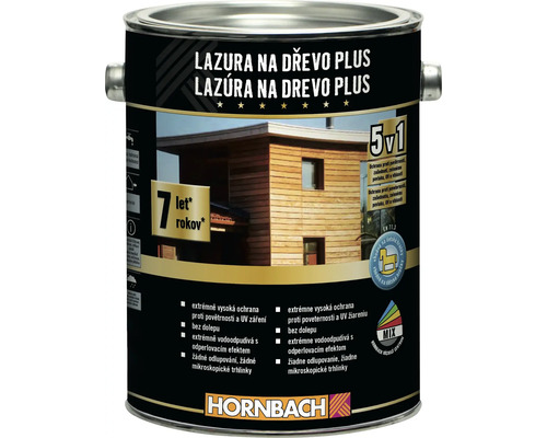 Lazúra na drevo v kovovej nádobe na vonkajšie použitie so sedemročnou trvanlivosťou