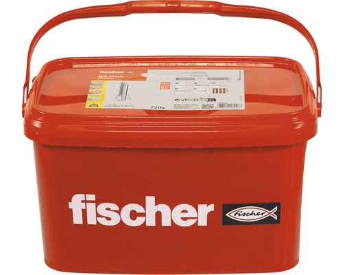 Plastové vedro so 720 hmoždinkami Fischer SX Plus
