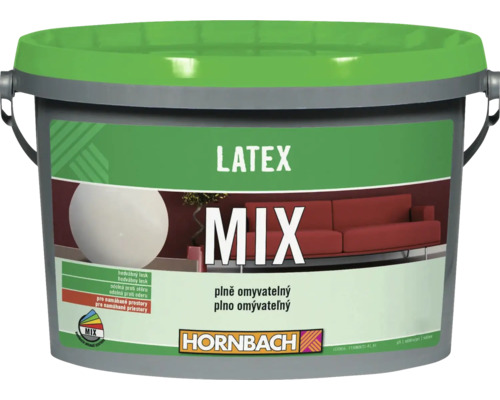 Latexová farba HORNBACH MIX odtieň na namiešanie Latexová farba v sivom vedre so zeleným vekom od Hornbachu