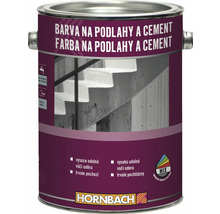 Farba na podlahy a cement v kovovom vedre